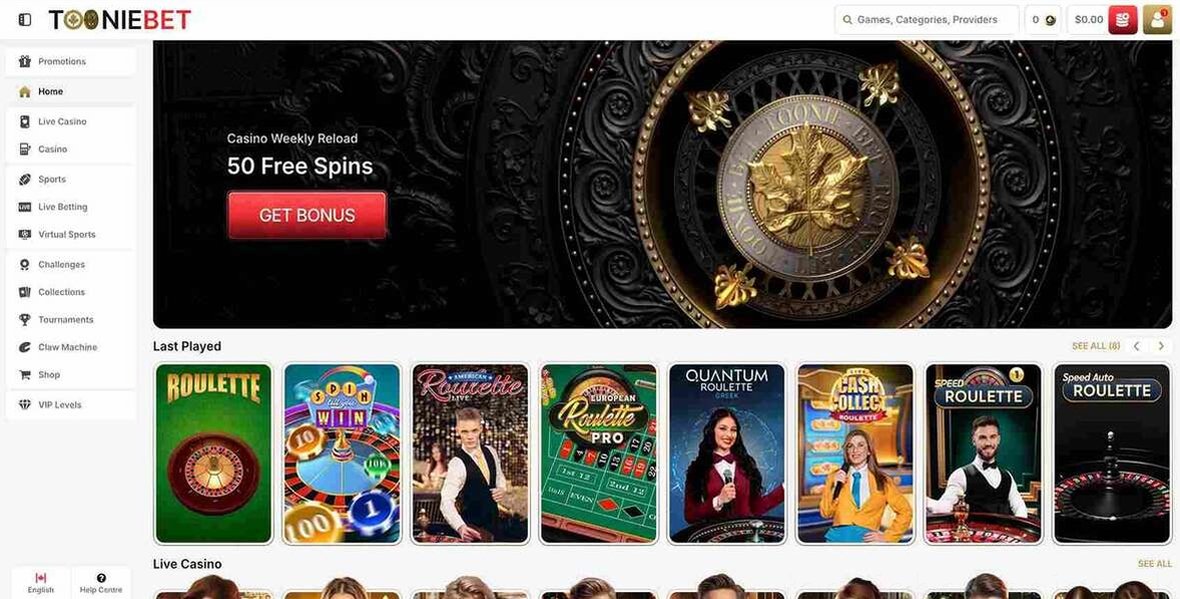 Tooniebet Casino Casino